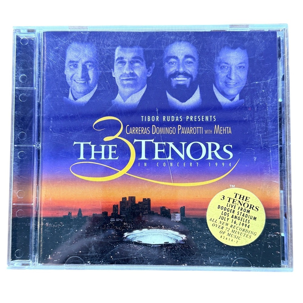 The 3 Tenors In Concert 1994 CD Live Dodger Stadium Pavarotti Domingo Carreras